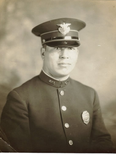 Joe Little Twig Joins Canton Police Force in 1930